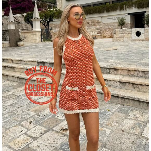 RARE!!! ZARA Short Knit Dress NWT - Picture 1 of 16